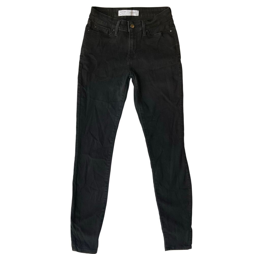 Levi’s Women Denim Mid Rise Skinny Jeans size 2M W26 x L30, Black